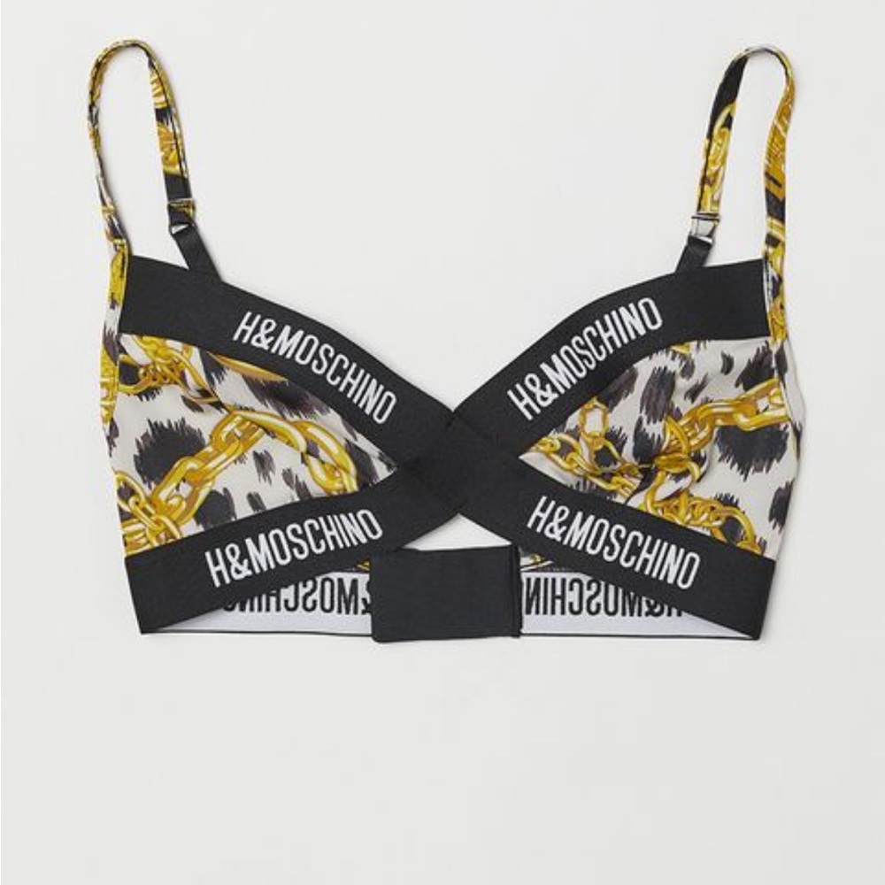 H&Moschino Soft-cup Microfiber Bra Bralette sz 6